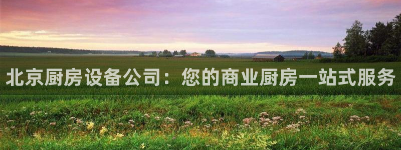 凯时k8娱乐唯一官网：北京厨房设备公司：您的商业厨房一站式服