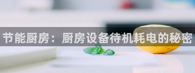 尊龙现在：节能厨房：厨房设备待机耗电的秘密