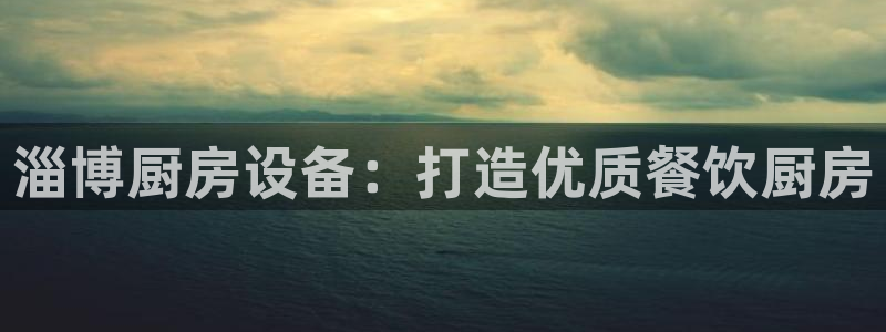 凯时官网：淄博厨房设备：打造优质餐饮厨房